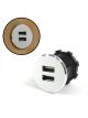 Keep It Clean Silver Dash Mount Dual Port USB Charger