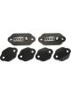 King Racing Products Exhaust Cover Kit Billet Standard Port