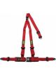OMP Racing Strada 3 Harness Red Bolt in Button Exit