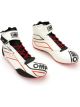 OMP Racing One-S Shoes White Red/Blk 45 FIA 8856-20