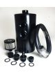 Prosport Gauges Catch Can Dual Inlet Black Aluminum -10an ORB