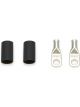 Quickcar Racing Power Ring 8 AWG 1/4in Hole Pair with Heat Shrink
