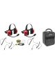 Rugged Radios Headset Track Talk Red Linkable Intercom Fan