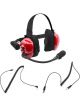 Rugged Radios Headset Track Talk Red Linkable Intercom