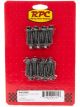 Racing Power Oil Pan Bolt Kit 15Pc Black For LS