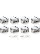 Race Tec Pistons FT Piston Set 4.125 Bore - 5cc For SBC