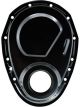 Specialty Products Timing Chain Cover For SBC OEM Style Black Steel