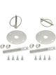Specialty Products Hood Pin Kit Flip-Over Clips 1/2in Dia. Silver