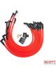 Scott Performance Spark Plug Wire Set For BBC 90 Degree Red For BBC