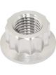 Aeroflow M10 x 1.25mm UHL Titanium Bolt 12 Point Nut Natural