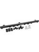 Aeroflow Billet EFI Fuel Rail Black For Nissan 14mm 3/4