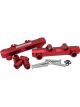 Aeroflow Top Feed Billet EFI Fuel Rail Red For 14mm 3/4