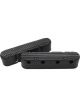 Aeroflow 2 Piece Retro Finned Valve Cover Set Black For GM LS