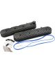 Aeroflow Retro Finned Valve Cover Set Black For GM LS Series