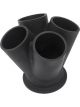 Aeroflow 4 into 1 Round Turbo Merge Collector with 1-1/2
