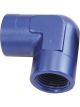 Aeroflow 90 Degree NPT Female Adapter 3/8 Inch Blue