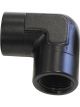 Aeroflow 90 Degree NPT Female Adapter 3/8 Inch Black