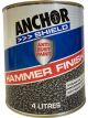 Anchor Shield Hammer Anti Rust Paint Finish Black 4L