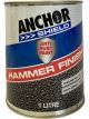 Anchor Shield Hammer Anti Rust Paint Finish Silver 1L