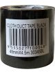 GSA High Quality Cloth Tape Black 48mm x 4.5M