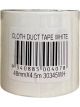 GSA High Quality Cloth Tape White 48mm x 4.5M