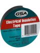 GSA High Quality Electrical Tape Black 0.18mm 19mm x 20M