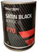 Pacer F70 Satin Black Acrylic Paint 1L