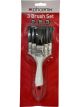 Phoenix 3 Paint Brush Set 25mm 50mm 75mm