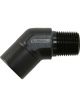 Aeroflow 45 Degree NPT Female to Male NPT Fitting 1 Inch Black