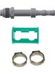 Burgaflex Fitting Straight #8 MOR w/ Clamp and Holder