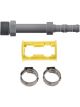 Burgaflex Fitting Straight #6 MOR w/ Clamp and Holder