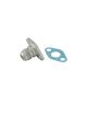 Turbosmart 38.1mm 10AN Oil Drain Silver