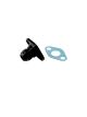 Turbosmart 38.1mm 10AN Oil Drain Black