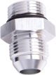 Aeroflow Straight -4AN Male Flare Adapter to -6 ORB Silver