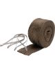 Design Engineering Exhaust Wrap Kit Pipe Wrap and Locking Tie Titanium