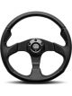 Momo Jet Steering Wheel Black Leather 350mm