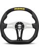Momo Trek Steering Wheel Black Leather Flat Bottom 350mm