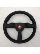 Momo Montecarlo Steering Wheel Black Leather Red Stitch 320mm