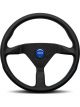 Momo Montecarlo Steering Wheel Black Leather Blue Stitch 350mm