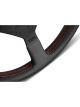 Momo Montecarlo Steering Wheel Black Leather Red Stitch 350mm