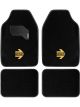 Momo Arrow Universal Car Floor Mats Black/Yellow Logo RHD-4p