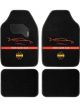 Momo Racing Universal Car Floor Mats Black/Red Logo RHD-4p