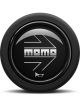 Momo Horn Button Arrow Matte Black Round Lip 2P