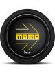 Momo Horn Button Arrow Polished Black Flat Lip 2P
