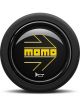 Momo Horn Button Arrow Polished Black Round Lip 2P