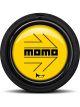 Momo Horn Button Arrow Yellow/Black Flat Lip 2P