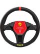 Momo Steering Wheel Cover 010 Elegant Black-Red Polyurethane Medium