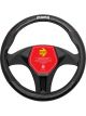Momo Steering Wheel Cover 013 Carbon Black-Red PU/Carbon Medium