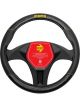 Momo Steering Wheel Cover 013 Carbon Black-Yellow PU/Carbon Medium