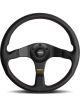 Momo Tuner Steering Wheel Black Leather Black Spokes 350mm